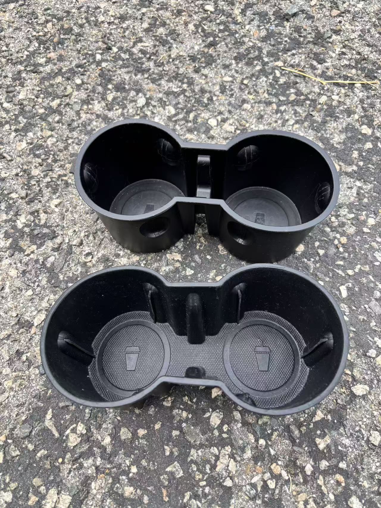BASENOR Tesla Model Y 2025 2026 Juniper Cup Holder Insert Mat for 2024 2025 Tesla Model 3 Highland TPE Center Console Mat for Model Y 3 Interior Acces