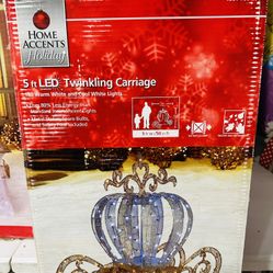 USED 5ft LED Twinkling Carriage $100 Firm “SEE ALL PICTURES “READ DESCRIPTION “