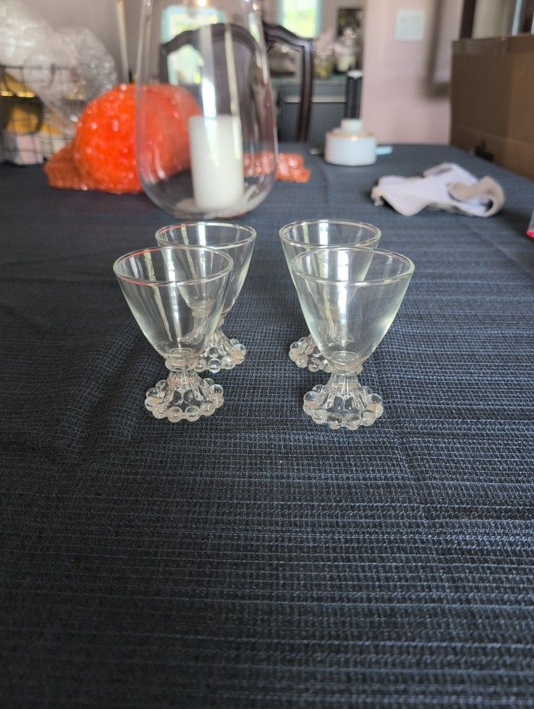 4 IMPERIAL CANDLEWICK GLASSWARE