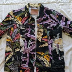 Levi's Island Party Printed Trucker Denim Jacket  Multicolor  Size M Men $65