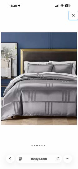 Hotel collection king size charcoal comforter