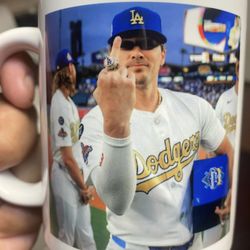 Los Angeles Dodgers Coffee Mug Hello Kitty Tea Fan Gift Ohtani World Series Memorabilia