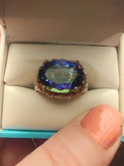 I have a Beautiful Rainbow Topaz ring