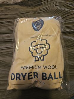 Premium Wool Dryer Balls - Pack of 6 - Eco-Friendly, Reusable