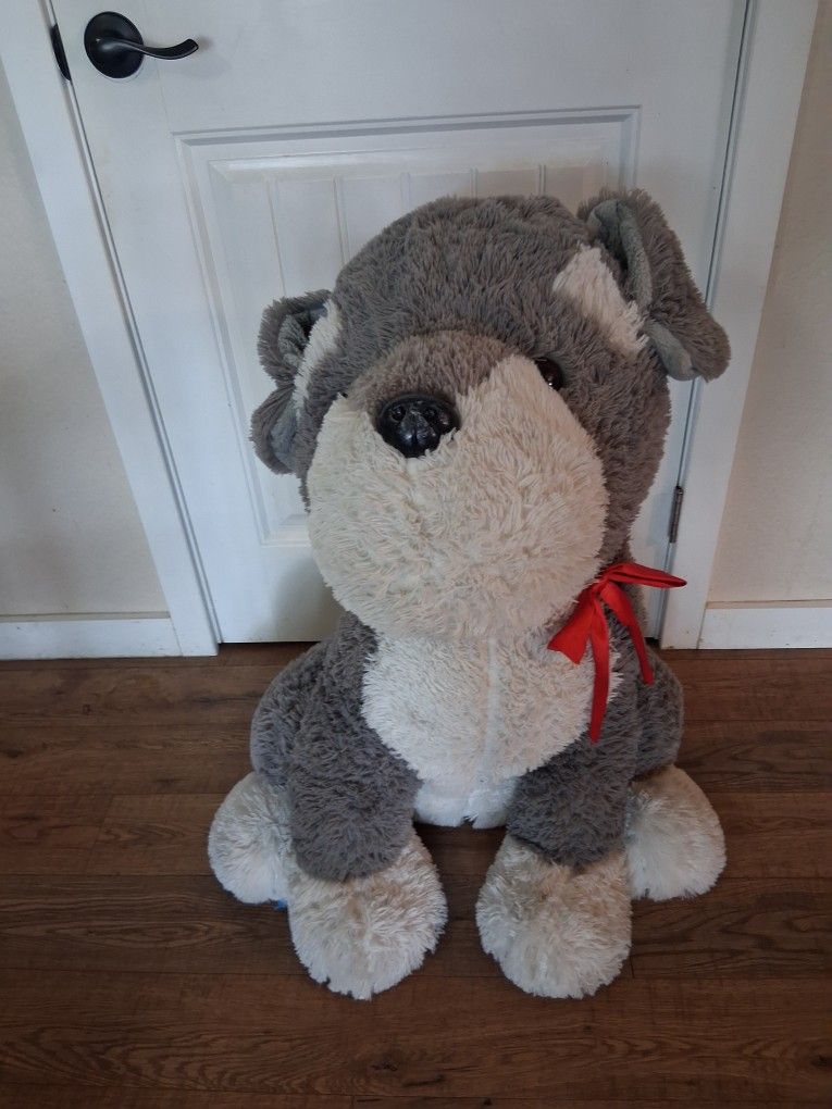 Extra large stuffed animal toy dog 