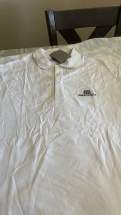Balenciaga White Polo Shirt with Tags