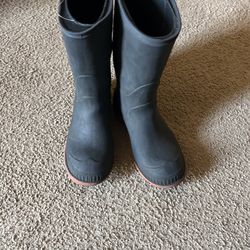 Black Rain Boots Kid Size 11-12