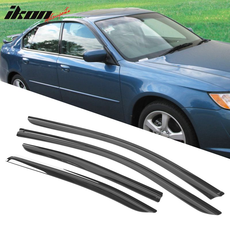 Fits 2005-2006 Subaru Outback Legacy Acrylic Window Visors 4PC Rain Guard Deflector