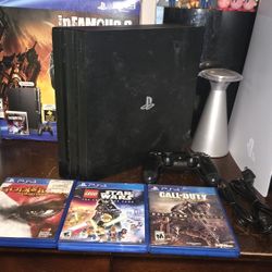 PS4 Pro With 3 Games