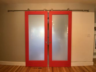 Double Sliding Barn Doors + Hardware