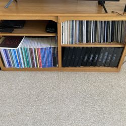 Solid Oak TV Stand and Cabinet-Great Condition