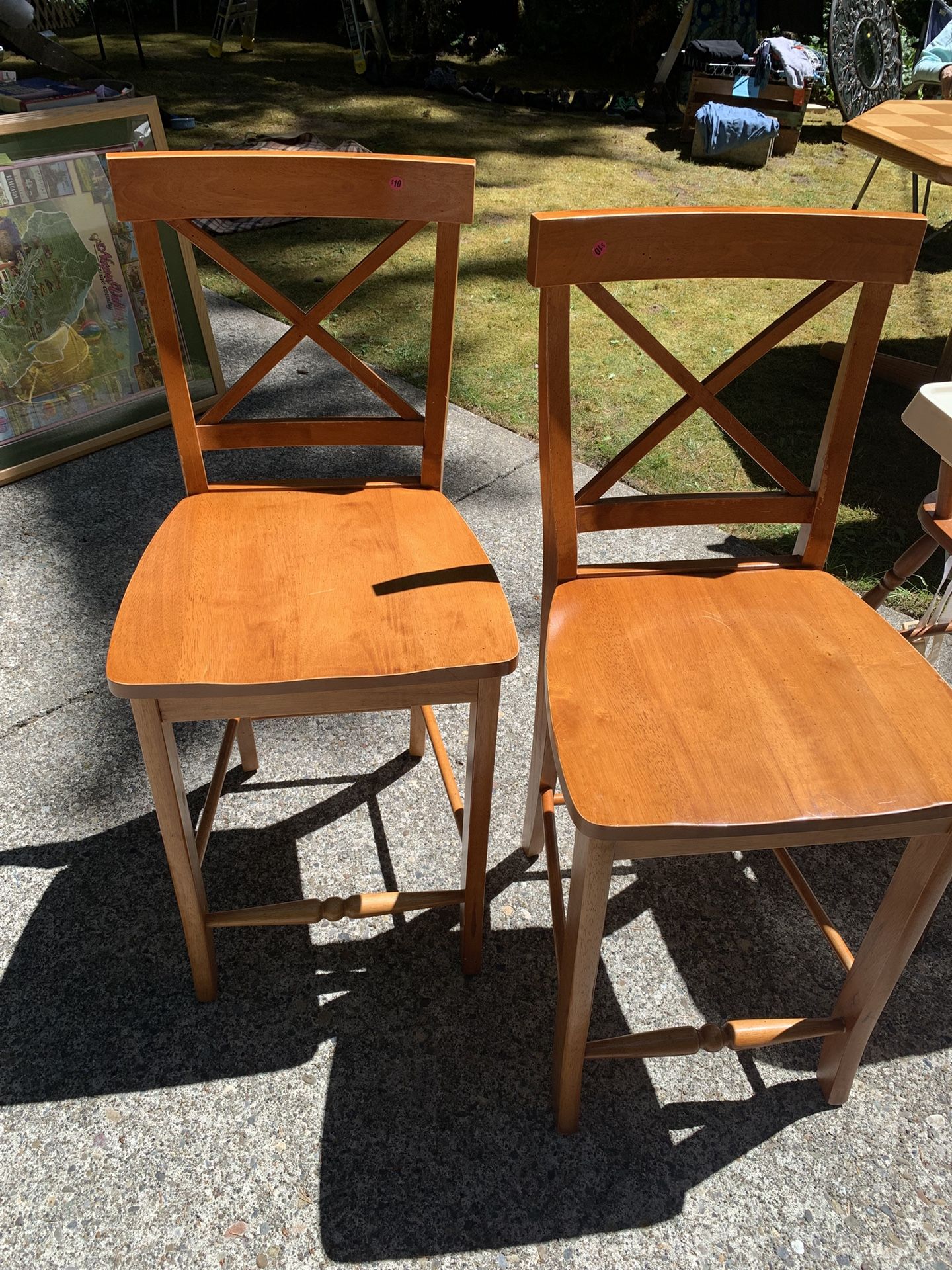 Bar Stools 2 Wooden