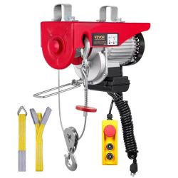 781#2200 lbs Attic Lift, 1600W 110V Electric Hoist with 14ft Wired Remote Control, 40ft Single Cable Lifting Height & Pure Copper Motor, for Garage Wa