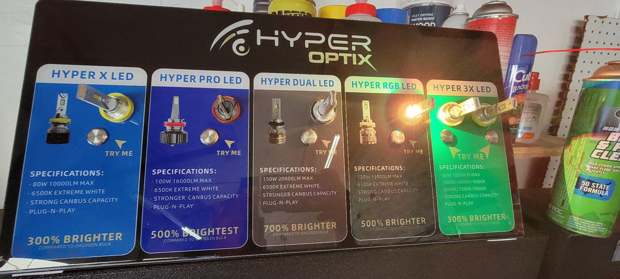 HYPER OPTIX L.E.D. HEADLIGHTS