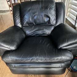 leather recliner/rocking chair-$350