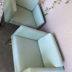 Blue Leather Armchair #2