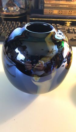 Joan Reep Silver Glass Vase