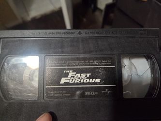 Fast And Furious Vhs