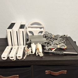 3 Nintendo Wii Console Bundles - For Parts