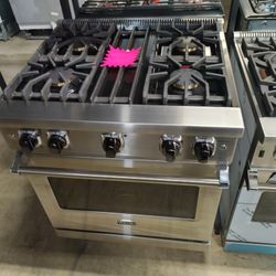 VIKING 30 INCH WIDE GAS RANGE SEALED BURNERS 