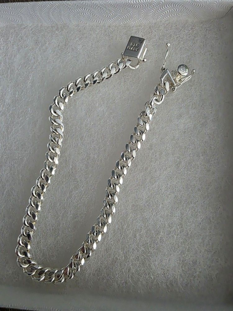 Silver Bracelet Box Lock
