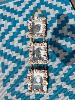 Seashell Triple Frame Wall Hanging