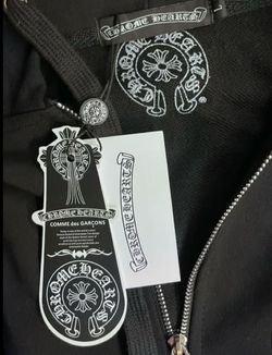 Chrome Hearts zip up black and white
