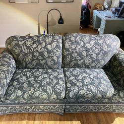 Two Seat Dark Green Couch