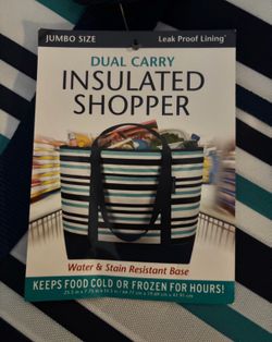 Dual carry insulated shopper.