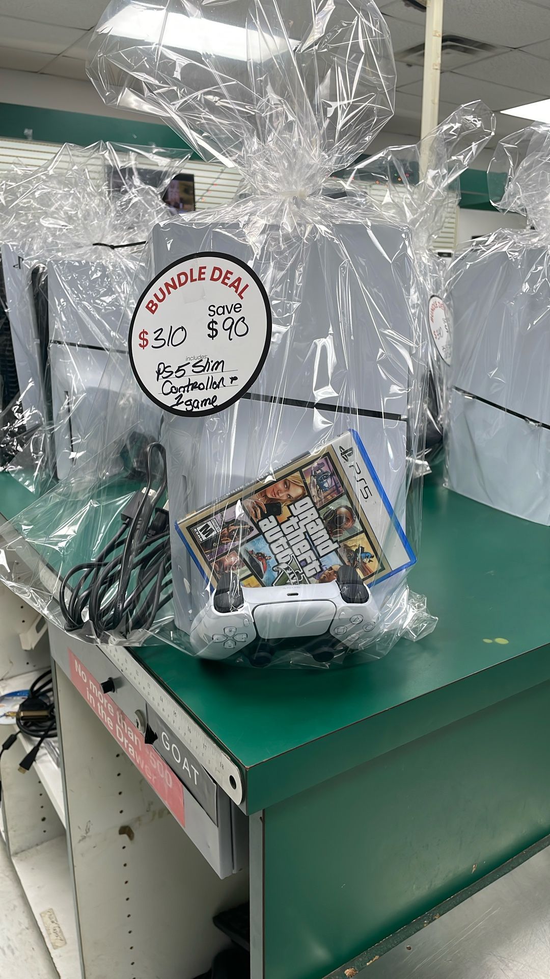 PS5 Slim with 1 Controller & 1 Game