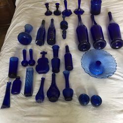 Colbalt Glass Collection 