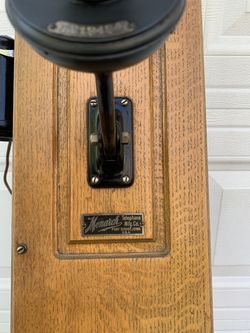 Antique Monarch Oak Telephone