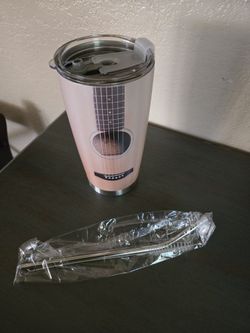 Tumbler w/Straw and Cleaning Brush