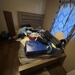 Bed frame + Night Stand 