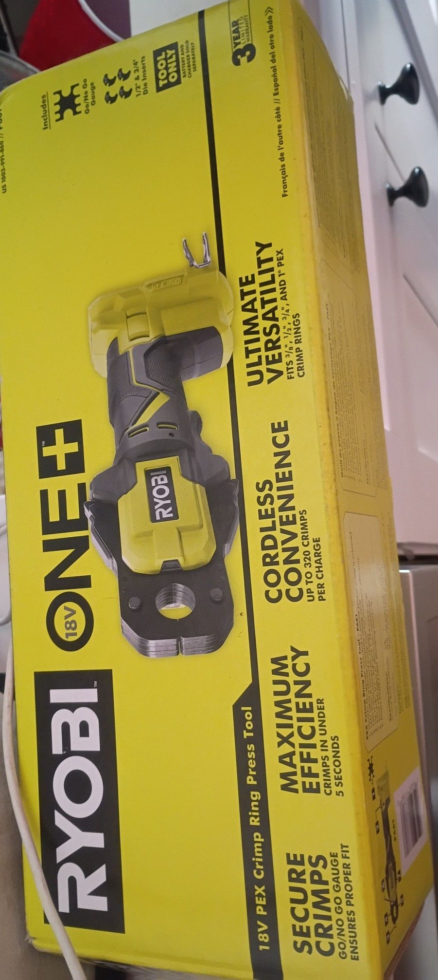 Ryobi 18v PEX Crimp Ring Press Tool