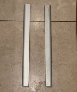 Pair 18" Silver Stainless Steel Metal Cabinet Drawer Edge Mount Pulls