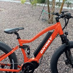 OnWay Electric Mountain Bike Full Suspension 