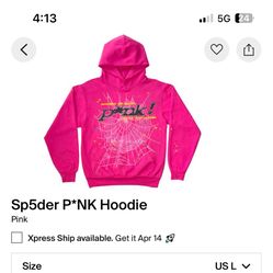 brand new sp5der hoodie no tags but never used 