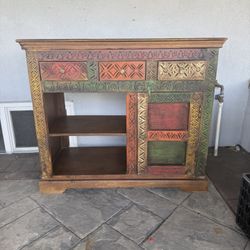 Hand Carved Cabinet 