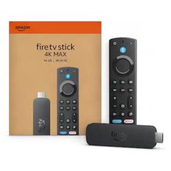 Amazon - Fire TV Stick 4K Max streaming device, Wi-Fi 6E, Ambient Experience, 16 GB, free & live TV w/ out cable or satellite - Black