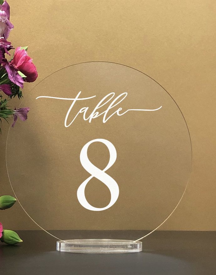 Table numbers and Stands (1-20) For Wedding 