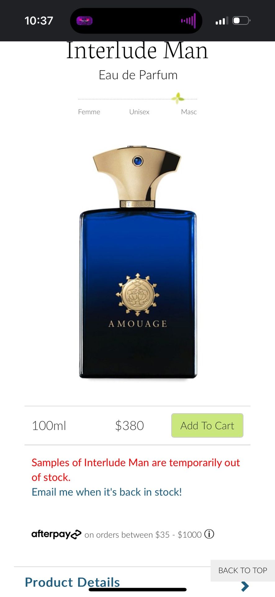 Amouage interlude Man 1.7