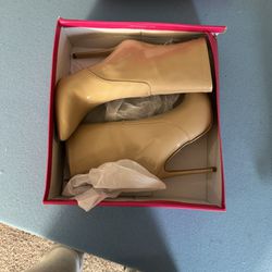 Nude Boots Size 8