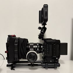Z CAM E2-M4 4K Cinema Camera rig with 2 anamorphic lenses