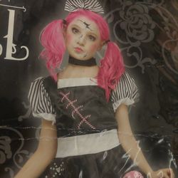 BROKEN DOLL CHILD SIZE LARGE 12-14 $30