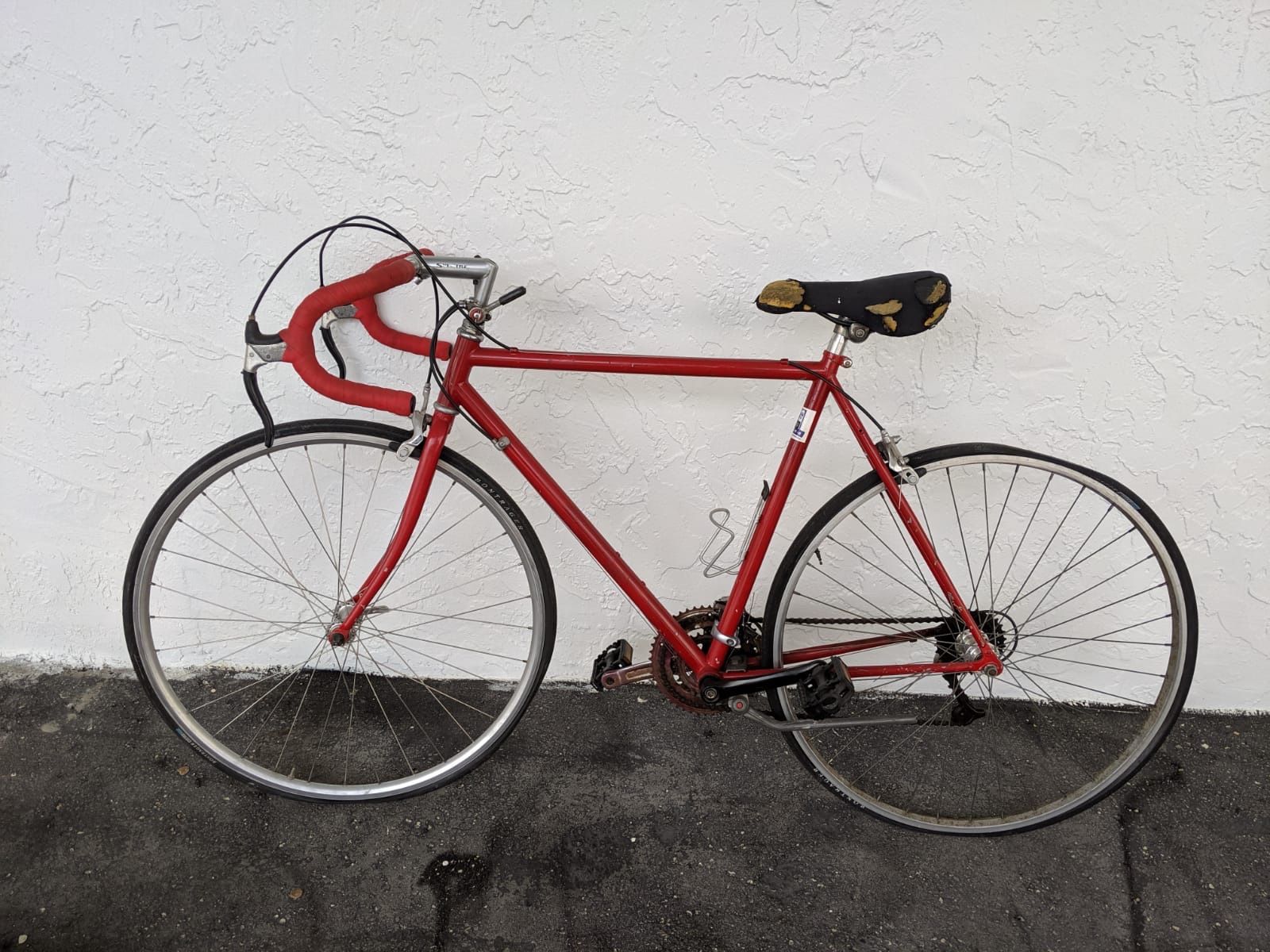 Classic Red Road Bike