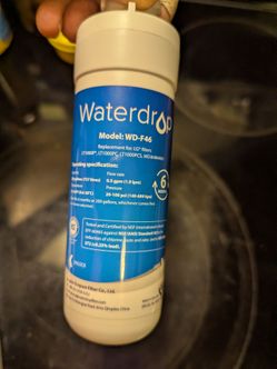 Water drop replacement water filter for LG or Kenmore