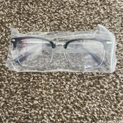 FOCUSALLY Unisex Half-Frame Eyebrow Style Glasses