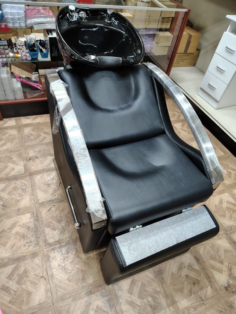 🧼 Hair Washing Salon Chair with Built-In Sink 💇♀️🖤