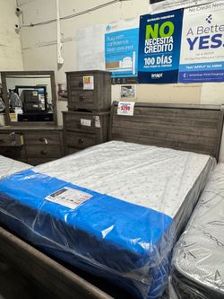 QUEEN BED FOR SALE (AVAILABLE IN KING*) !!NO CREDIT NEEDED !! TAKE IT HOME TODAY!! 🚛 SAME DAY DELIVERY AVAILABLE 🚚 Se Habla Español